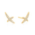 Gold Kiss Pavé Studs